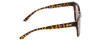 Side View of Smith Era Cateye Sunglasses Vintage Tortoise Gold/Polarized Brown Gradient 55 mm