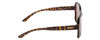 Side View of Smith Flare Women Sunglasses Vintage Tortoise Gold/Polarized Brown Gradient 57mm