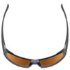 Top View of Smith Guides Choice Sunglasses Cement Grey/ChromaPop Polarized Green Mirror 62mm