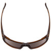 Top View of Smith Guides Choice Sunglasses in Tortoise & CP Glass Polarized Blue Mirror 62mm