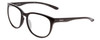 Profile View of Smith Optics Lake Shasta Designer Reading Eye Glasses with Custom Cut Powered Lenses in Gloss Black Unisex Cateye Full Rim Acetate 56 mm