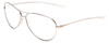 Profile View of Smith Optics Langley Designer Bi-Focal Prescription Rx Eyeglasses in Silver Unisex Aviator Full Rim Metal 60 mm