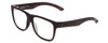 Profile View of Smith Optics Lowdown 2 Core Designer Blue Light Blocking Eyeglasses in Matte Tortoise Havana Gold Unisex Classic Full Rim Acetate 55 mm