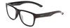 Profile View of Smith Optics Lowdown Slim 2 Designer Blue Light Blocking Eyeglasses in Gloss Black Jade Green Unisex Classic Full Rim Acetate 53 mm