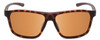 Front View of Smith Pinpoint Unisex Sunglasses in Tortoise Gold/ChromaPop Polarized Brown 59mm