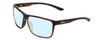 Profile View of Smith Optics Riptide Designer Progressive Lens Blue Light Blocking Eyeglasses in Matte Tortoise Havana Gold Unisex Rectangle Full Rim Acetate 57 mm