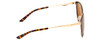 Side View of Smith Somerset Ladies Cateye Sunglasses Tortoise/ChromaPop Polarized Brown 53 mm