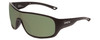 Smith Spinner Wrap Shield Sunglasses Black/ChromaPop Polarized Gray Green 134 mm