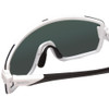 Close Up View of Smith Wildcat Wrap.5-Rimless Sunglasses White/CP Violet Purple Mirror&Clear 99mm