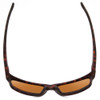 Top View of Smith Basecamp Unisex Sunglasses in Tortoise Gold/ChromaPop Polarized Brown 58mm