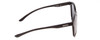 Side View of Smith Optics Bayside Unisex Cateye Designer Sunglasses Black/Polarized Gray 54mm