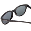 Close Up View of Smith Optics Bayside Unisex Cateye Designer Sunglasses Black/Polarized Gray 54mm