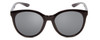 Front View of Smith Optics Bayside Unisex Cateye Designer Sunglasses Black/Polarized Gray 54mm