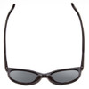 Top View of Smith Optics Bayside Unisex Cateye Designer Sunglasses Black/Polarized Gray 54mm