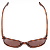 Top View of Smith Cheetah Ladies Cateye Sunglasses in Tortoise/Polarized Brown Gradient 54mm