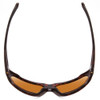 Top View of Smith Deckboss Unisex Sunglasses in Tortoise Gold/ChromaPop Polarized Brown 63mm