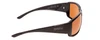 Side View of Smith Guide Choice Unisex Sunglasses Black/Polarchromic Copper Mirror Brown 62mm