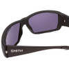 Close Up View of Smith Guide Choice Unisex Sunglasses Black/ChromaPop Polarized Blue Mirror 62 mm
