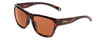 Profile View of Smith Joya Ladies Sunglasses Tortoise Gold/ChromaPop Glass Polarized Brown 56 mm