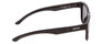 Side View of Smith Optic Lowdown Slim 2 Unisex Classic Designer Sunglasses in Black/Gray 53mm