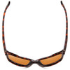 Top View of Smith Monterey Ladies Cateye Sunglasses in Tortoise Gold/CP Polarized Brown 58mm