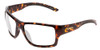 Profile View of Smith Optics Outback Designer Progressive Lens Prescription Rx Eyeglasses in Tortoise Havana Brown Gold Unisex Square Full Rim Acetate 59 mm