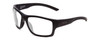 Profile View of Smith Optics Outback Elite Designer Blue Light Blocking Eyeglasses in Matte Deep Ink Navy Blue Cobalt Unisex Square Full Rim Acetate 59 mm