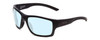 Profile View of Smith Optics Outback Elite Designer Blue Light Blocking Eyeglasses in Matte Deep Ink Navy Blue Cobalt Unisex Square Full Rim Acetate 59 mm