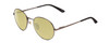Front View of Smith Optics Prep Designer Polarized Reading Sunglasses with Custom Cut Powered Smoke Grey Lenses in Matte Gun Metal Silver Unisex Round Full Rim Metal 53 mm
