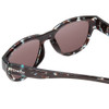 Close Up View of Smith Rockaway Sunglasses Sky Tortoise Brown/CP Glass Polarized Blue Mirror 52mm