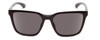 Front View of Smith Optics Shoutout Unisex Retro Designer Sunglasses in Gloss Black/Gray 57 mm