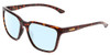 Profile View of Smith Optics Shoutout Designer Blue Light Blocking Eyeglasses in Tortoise Havana Gold Unisex Retro Full Rim Acetate 57 mm