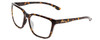 Profile View of Smith Optics Shoutout Designer Progressive Lens Blue Light Blocking Eyeglasses in Vintage Tortoise Havana Brown Gold Unisex Retro Full Rim Acetate 57 mm