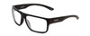 Profile View of Smith Optics Soundtrack Designer Reading Eye Glasses in Matte Black Unisex Rectangle Full Rim Acetate 61 mm