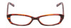 Front View of SOHO 108 Designer Single Vision Prescription Rx Eyeglasses in Auburn Brown Crystal Dark Tortoise Ladies Oval Full Rim Acetate 52 mm