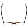 Top View of Ernest Hemingway H4606 Unisex Cateye Eyeglasses Tortoise Brown Clear 2 Tone 51mm