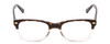Front View of Ernest Hemingway H4606 Designer Progressive Lens Prescription Rx Eyeglasses in Tortoise Havana Brown Clear 2 Tone Unisex Cateye Full Rim Acetate 51 mm