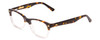 Profile View of Ernest Hemingway H4606 Designer Progressive Lens Blue Light Blocking Eyeglasses in Tortoise Havana Brown Clear 2 Tone Unisex Cateye Full Rim Acetate 51 mm