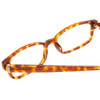 Close Up View of Ernest Hemingway H4610 Designer Single Vision Prescription Rx Eyeglasses in Honey Tortoise Yellow Gold Brown Unisex Rectangle Full Rim Acetate 51 mm