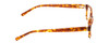 Side View of Ernest Hemingway H4610 Designer Single Vision Prescription Rx Eyeglasses in Honey Tortoise Yellow Gold Brown Unisex Rectangle Full Rim Acetate 51 mm