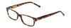 Profile View of Ernest Hemingway H4610 Designer Single Vision Prescription Rx Eyeglasses in Tortoise Havana Yellow Brown Unisex Rectangle Full Rim Acetate 51 mm