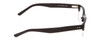 Side View of Ernest Hemingway H4613 Unisex Designer Eyeglasses Shiny Black Clear 2 Tone 50 mm