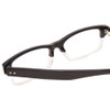 Close Up View of Ernest Hemingway H4613 Unisex Designer Eyeglasses Shiny Black Clear 2 Tone 50 mm