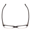 Top View of Ernest Hemingway H4613 Unisex Designer Eyeglasses Shiny Black Clear 2 Tone 50 mm