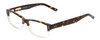 Profile View of Ernest Hemingway H4613 Unisex Eyeglasses Tortoise Havana Brown Clear 2 Tone 50mm