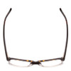 Top View of Ernest Hemingway H4613 Unisex Eyeglasses Tortoise Havana Brown Clear 2 Tone 50mm