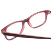 Close Up View of Ernest Hemingway H4617-48mm Cateye Eyeglasses in Matte Black Crystal Pink Silver