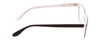 Side View of Ernest Hemingway H4617 Designer Blue Light Blocking Eyeglasses in Matte Black Crystal Clear Layered Silver Studs Unisex Cateye Full Rim Acetate 52 mm
