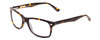 Profile View of Ernest Hemingway H4630 Designer Blue Light Blocking Eyeglasses in Tortoise Havana Brown Gold Unisex Cateye Full Rim Acetate 53 mm