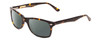 Profile View of Ernest Hemingway H4630 Designer Polarized Sunglasses with Custom Cut Smoke Grey Lenses in Tortoise Havana Brown Gold Unisex Cateye Full Rim Acetate 53 mm